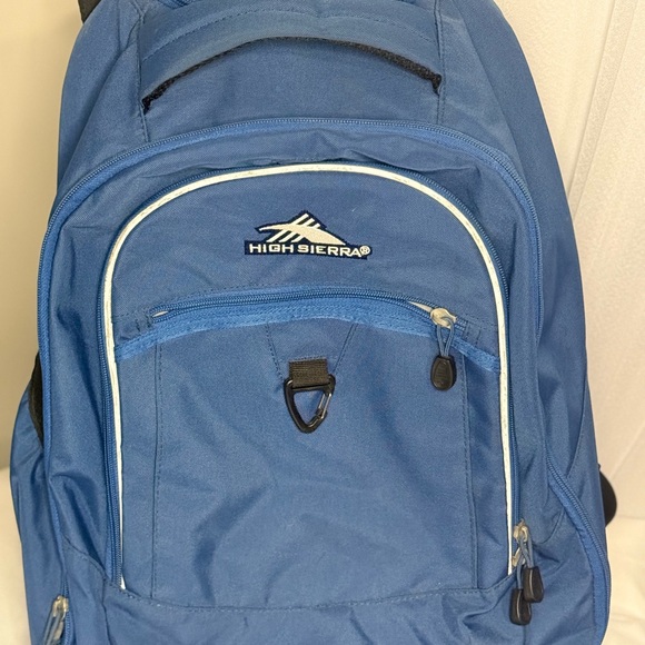 High Sierra Blue Wheeled Travel Bag with Retractable Handle - Picture 11 of 11